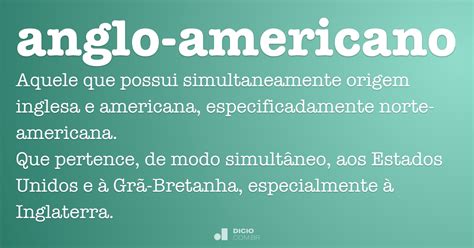 anglo americano significado